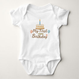 Body Para Bebé Mi Primer Cumpleaños Bodysuit Personalizado para B