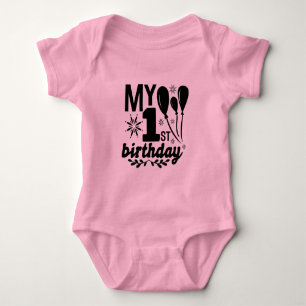 Body Para Bebé ¡Mi primer cumpleaños! ¡¡¡Cariño!!!
