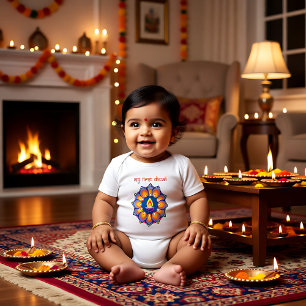 Body Para Bebé Mi primer Diwali