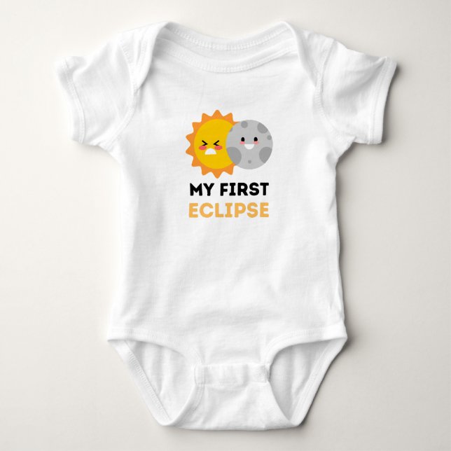 Body Para Bebé Mi primer eclipse, ropa de bebé para el eclipse (Anverso)