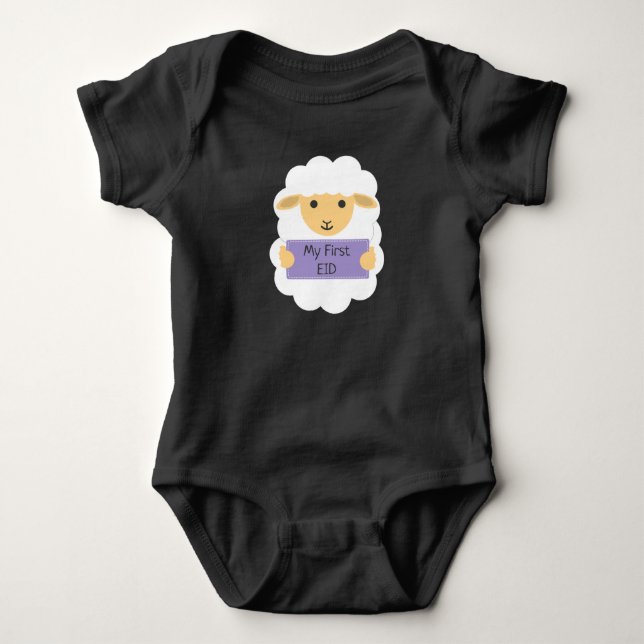 Body Para Bebé Mi primer eid - oveja del bebé (Anverso)