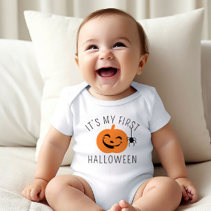 Body Para Bebé Mi Primer Halloween Calabaza Araña Bebé Niño