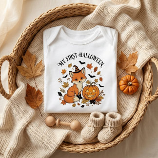 Body Para Bebé Mi primer Halloween naranja