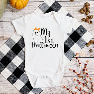 Body Para Bebé Mi primer Halloween Niña Bebé Fantasma Adorable