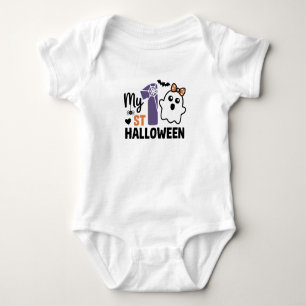 Body Para Bebé Mi primer Halloween Niña Fantasma Bebé Lindo