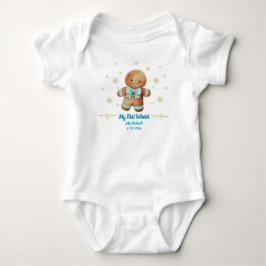 Body Para Bebé Mi Primer Hombre de Jengibre de Invierno Personali