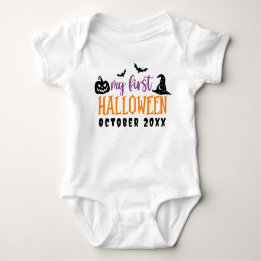 Body Para Bebé Mi primer infante lindo de Halloween personalizado