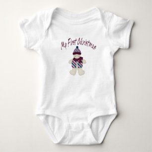 Body Para Bebé Mi Primer Muñeco de Nieve de Navidad