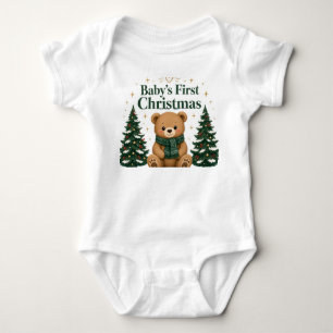 Body Para Bebé Mi Primer Navidad 2026 Bodysuit Nombre del Bebé