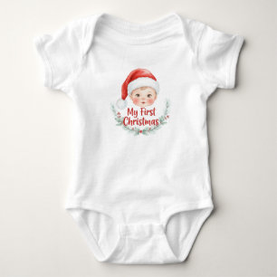 Body Para Bebé Mi Primer Navidad Bebé Pino Vacaciones