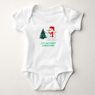 Body Para Bebé Mi Primer Navidad: Camiseta Navideña Adorable