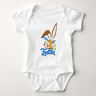Body Para Bebé Mi primer niño de Pascua, traje blanco para bodysu