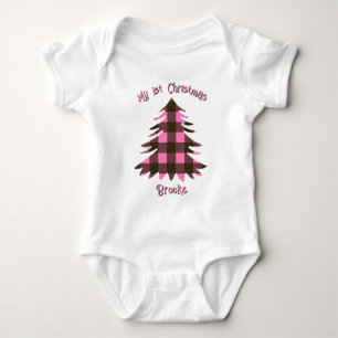 Body Para Bebé Mi primer nombre navideño bebé