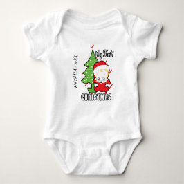 Body Para Bebé Mi primer nombre personalizado de Navidad Baby Bod