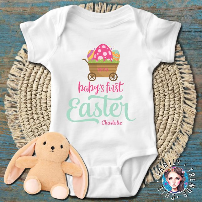 Body Para Bebé Mi primer outfit de Pascua para niña (Subido por el creador)