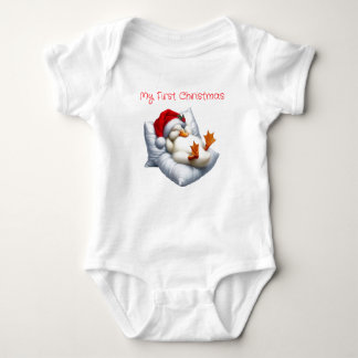 Body Para Bebé Mi primer pato navideño