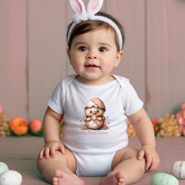 Body Para Bebé Mi primer pollito de Pascua (Subido por el creador)