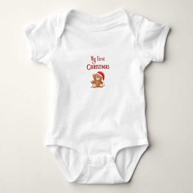 Body Para Bebé Mi Primer Regalo de Navidad (Anverso)