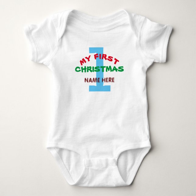 BODY PARA BEBÉ MI PRIMER REGALO DE NAVIDAD PERSONALIZADO PARA BEB (Anverso)