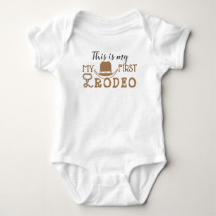 Body Para Bebé Mi primer Rodeo Nacimiento Niño Primer Vaquero Occ