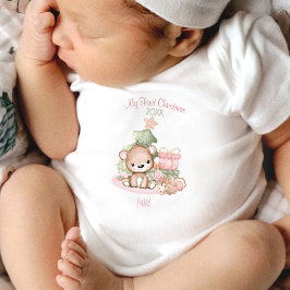 Body Para Bebé Mi primer traje de bebé de Navidad | Texto Persona