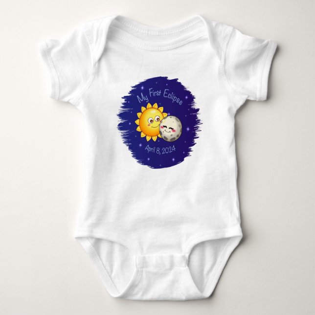 Body Para Bebé Mi primer traje de bebé eclipse (Anverso)