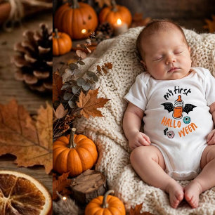 Body Para Bebé Mi Primer Traje de Halloween para Bebé Cute Spook
