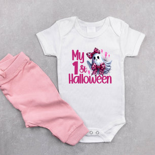 Body Para Bebé Mi primer vestido divertido de Halloween Fantasma 