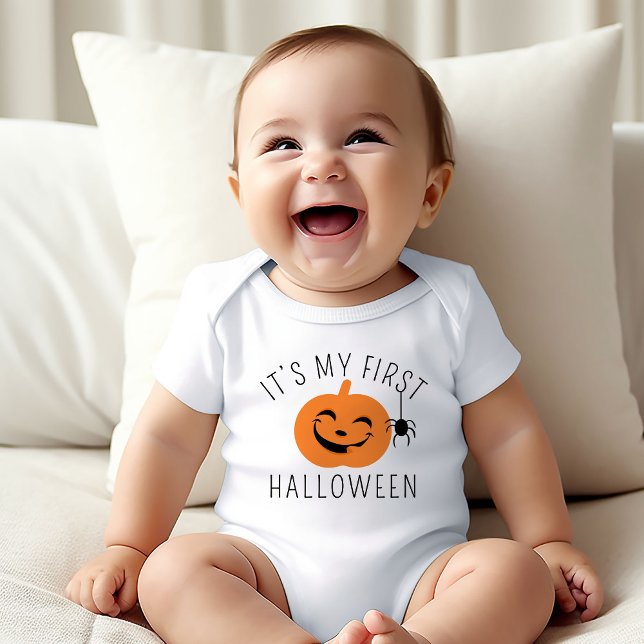 Body Para Bebé Mi primera calabaza feliz de Halloween (Subido por el creador)