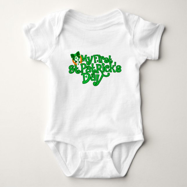Body Para Bebé Mi primera camiseta del Día de San Patricio (Anverso)