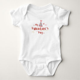 Body Para Bebé Mi primera El día de San Valentín, traje de bebé