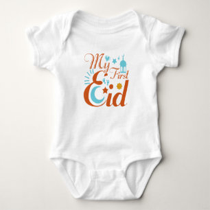 Body Para Bebé Mi primera fiesta de los musulmanes de Eid