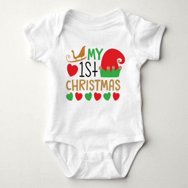 Body Para Bebé Mi primera Navidad (Anverso)