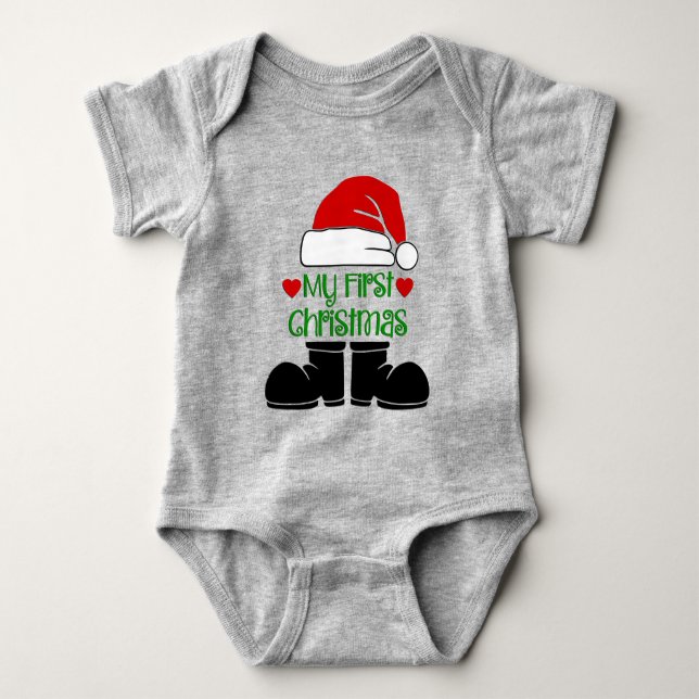 Body Para Bebé Mi primera Navidad (Anverso)