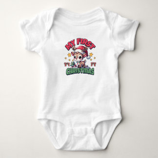 Body Para Bebé Mi primera Navidad - Adorable diseño de renos para