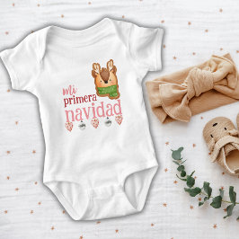 Body Para Bebé Mi Primera Navidad Adorable Reno Español Bebe