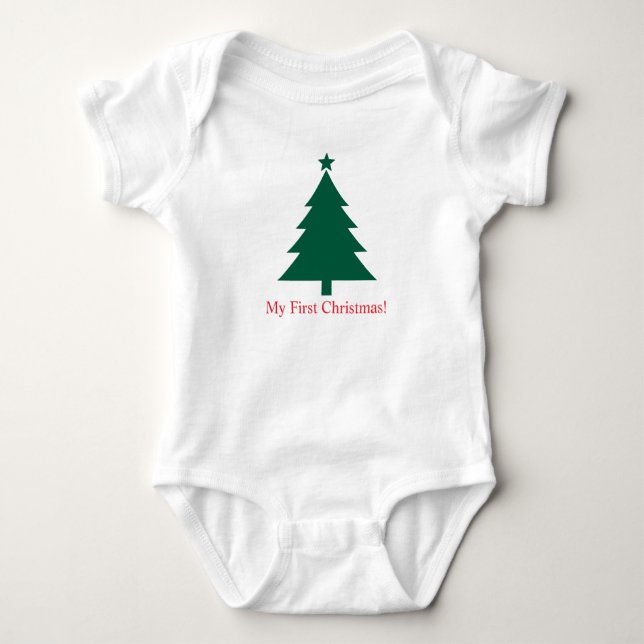 Body Para Bebé Mi primera Navidad, Baby Bodysuit (Anverso)