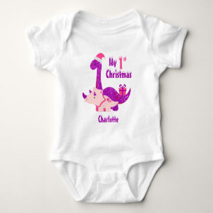Body Para Bebé Mi primera navidad traje de bebé dinosaurio T-Rex