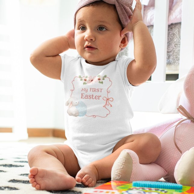 Body Para Bebé Mi primera niña rosa de la Pascua (Subido por el creador)