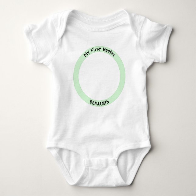 Body Para Bebé Mi primera primavera de recortes fotográficos de P (Anverso)