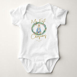 Body Para Bebé Mi primera primera Navidad Peter Bunny Rabbit Baby