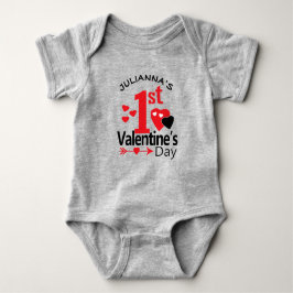 Body Para Bebé Mi primera ropa de bebé de San Valentín