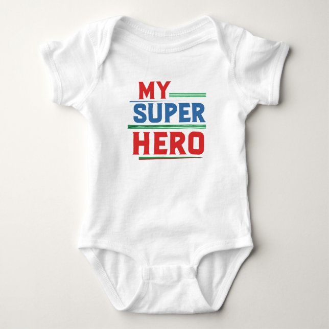 Body Para Bebé Mi superhéroe (Anverso)