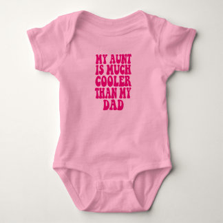 Body Para Bebé Mi Tía Es Más Fría Que Mi Papá