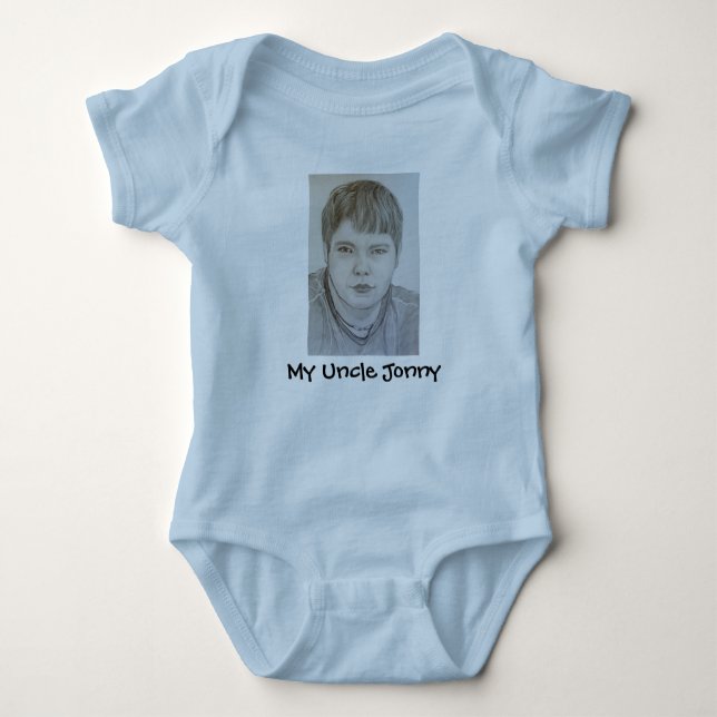 Body Para Bebé Mi tío Jonny (Anverso)