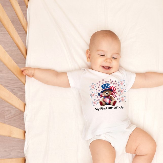 Body Para Bebé Mi traje de bebé para el primer 4 de julio (Subido por el creador)