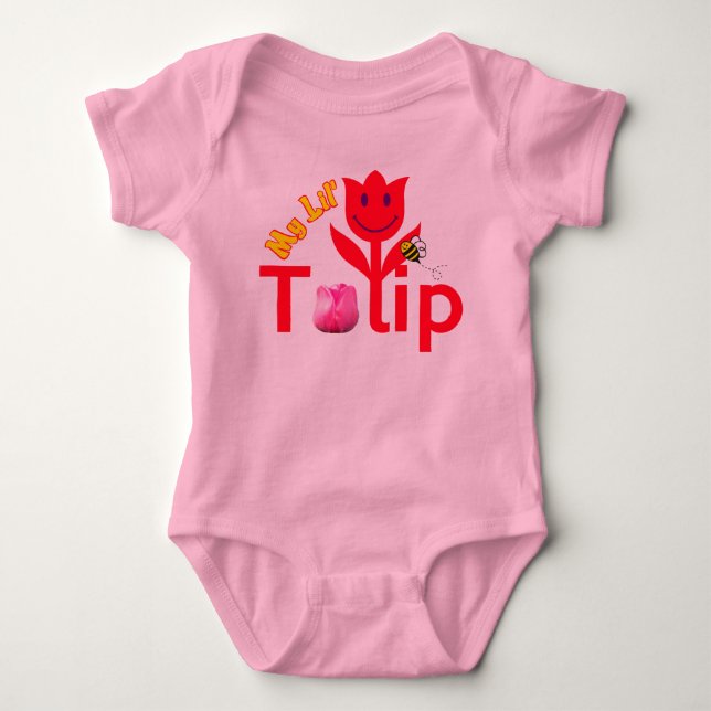 Body Para Bebé Mi tulipán de Barcelona del 🌷 del onsie del (Anverso)