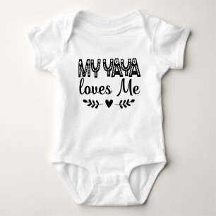 Body Para Bebé Mi Yaya me ama