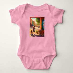 Body Para Bebé Mia y los Muralistas - Tee de Arte Inspirado En El