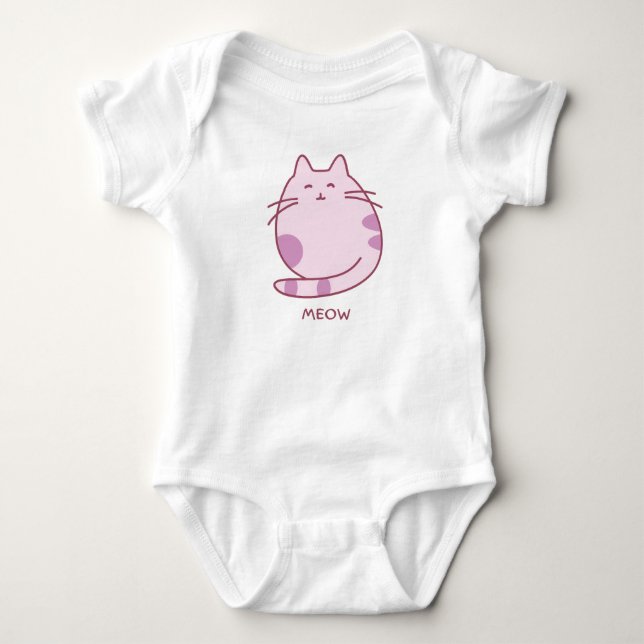 Body Para Bebé Miau (Anverso)